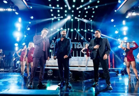 Zezo, Raí Saia Rodada e Luan Estilizado formam trio do projeto À Vontade (Foto: Divulgação)